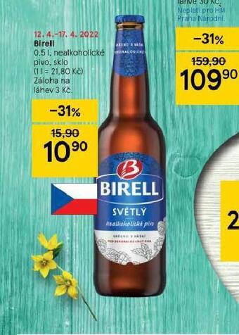 Tesco Pivo birell nealko nabídka