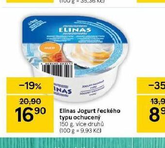 Tesco Elinas jogurt řeckého typu ochucený nabídka