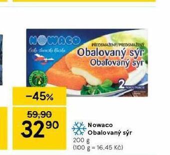 Tesco Nowaco obalovaný sýr nabídka