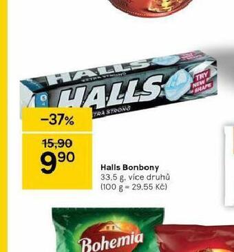 Tesco Halls bonbony nabídka