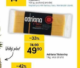 Tesco Adriana těstoviny nabídka