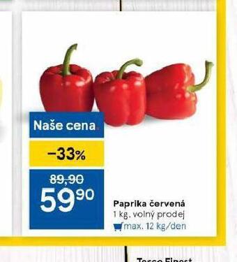 Tesco Paprika červená nabídka