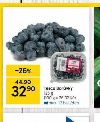Tesco Borůvky nabídka