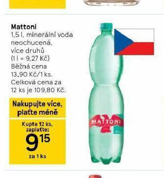 Tesco Mattoni nabídka