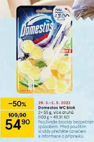 Tesco Domestos wc blok nabídka