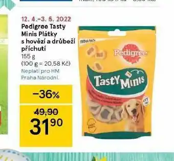 Tesco Pedigree tasty minis plátky nabídka