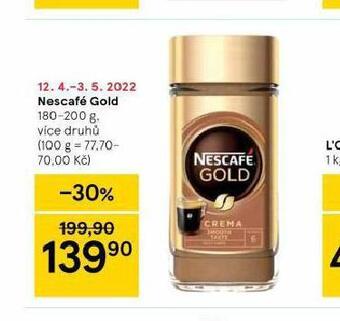 Tesco Nescafé gold nabídka