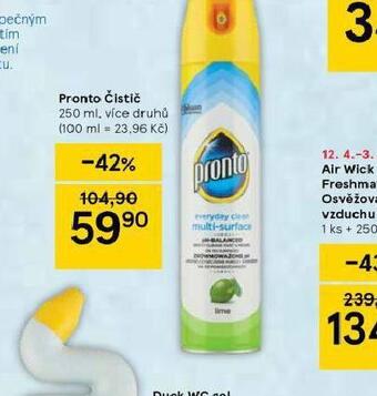 Tesco Pronto čistič nabídka