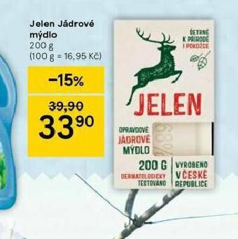 Tesco Jelen jádrové mýdlo nabídka