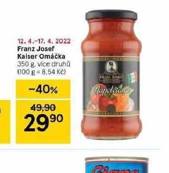 Tesco Franz josef kaiser omáčka nabídka