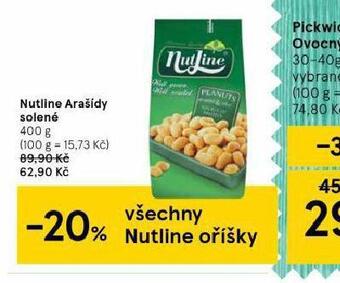 Tesco Nutline arašídy solené nabídka