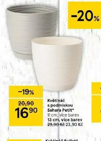Tesco Květináč s podmiskou nabídka