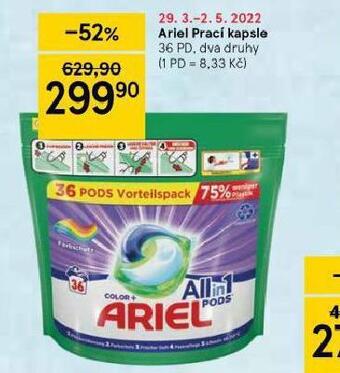 Tesco Ariel prací kapsle nabídka