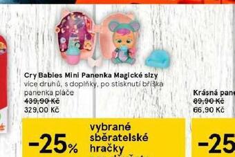 Tesco Cry babies mini panenka magické slzy nabídka