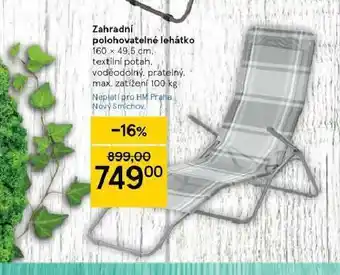 Zahradní polohovací lehátko