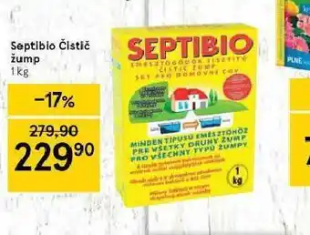 Tesco Septibo čistič žump nabídka
