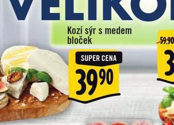 Jip Kozí sýr s medem bloček nabídka