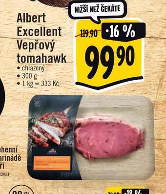 Jip Albert excellent vepřový tomahawk nabídka