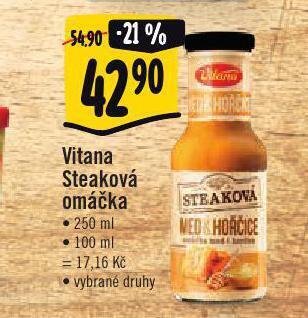 Jip Vitana steaková omáčka nabídka