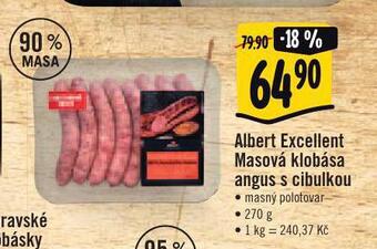 Jip Albert excellent masová klobása angus s cibulkou nabídka