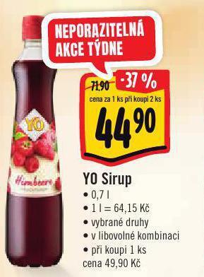 Jip Yo sirup nabídka