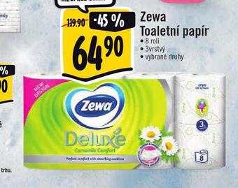 Jip Zewa deluxe toaletní papír nabídka