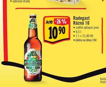 Jip Pivo radegast rázná 10 nabídka
