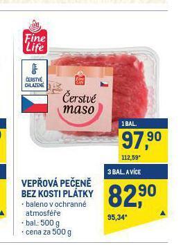 Makro Vepřová pečeně bez kosti plátky nabídka