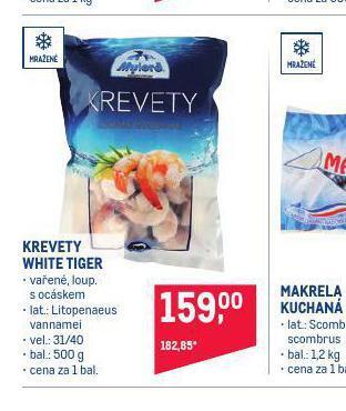 Makro Krevety white tiger nabídka