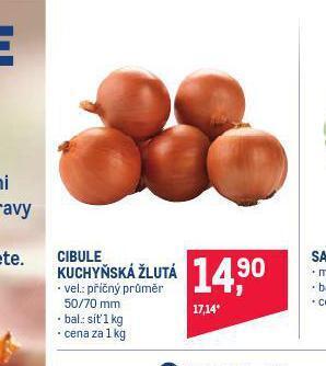 Makro Cibule kuchyňská žlutá nabídka