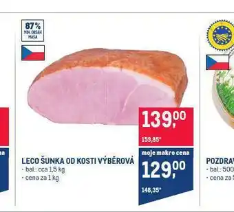 Makro Leco šunka od kosti výběrová nabídka