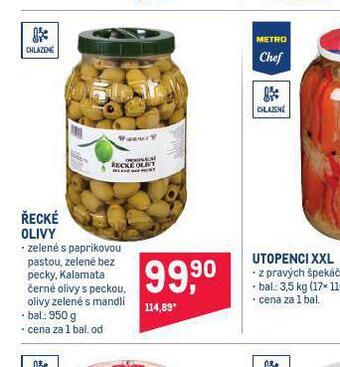 Makro Řecké olivy nabídka