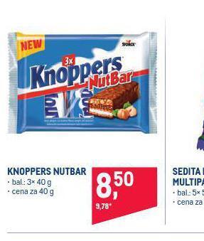 Makro Knoppers nutbar nabídka