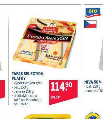 Makro Tapas selection plátky nabídka