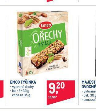 Makro Emco tyčinka nabídka