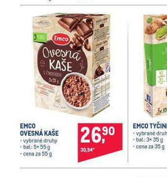 Makro Emco ovesná kaše nabídka