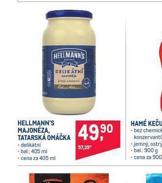 Makro Hellmann´s tatarská omáčka, majonéza nabídka
