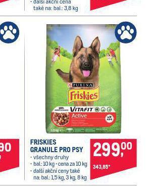 Makro Friskies granule pro psy nabídka