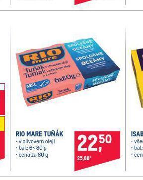 Makro Rio mare tuňák nabídka