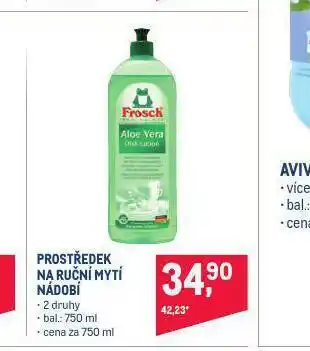 Makro Frosch prostředek na ruční mytí nádobí nabídka