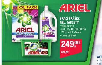 Makro Ariel prací prostředek nabídka