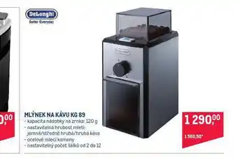Makro Mlýnek na kávu delonghi nabídka