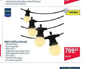 Makro Párty světla 100 led nabídka