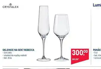 Makro Sklenice na sekt rebecca nabídka