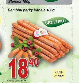 Lidl Bambini párky nabídka
