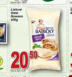 Lidl Listové těsto nowaco nabídka