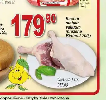 Lidl Kachní stehna mražená nabídka