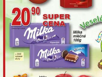 Lidl Milka mléčná nabídka