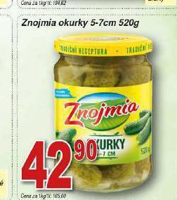 Lidl Znojmia okurky nabídka