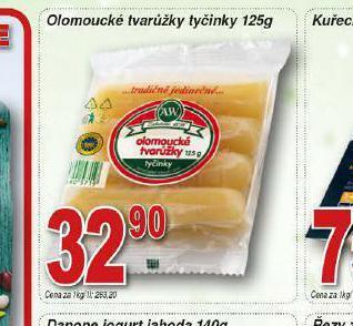 Lidl Olomoucké tvarůžky tyčinky nabídka